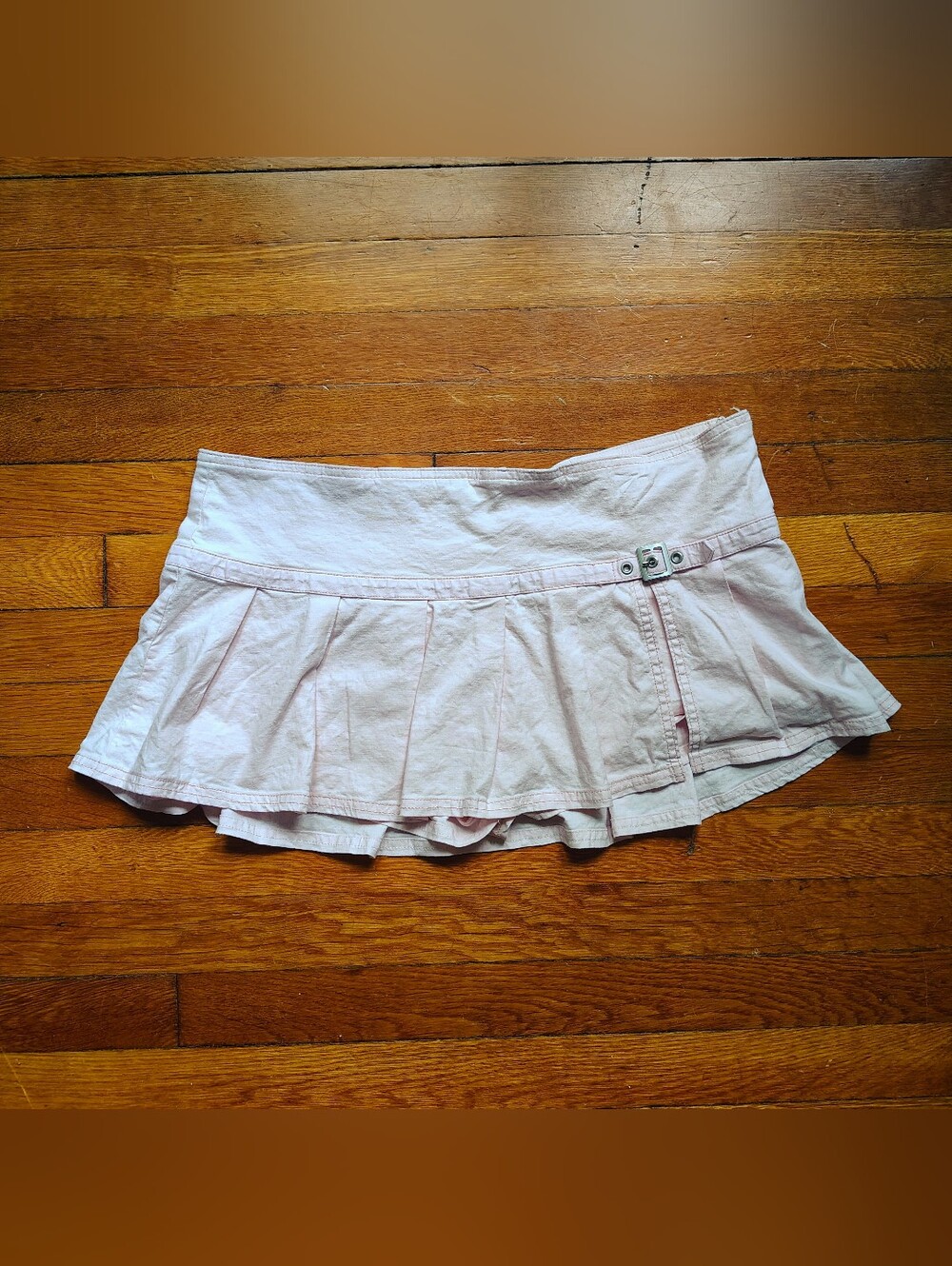 Urban Outfitters BDG Shaina Belted Linen Micro Mini Skort Pastel Pink Large